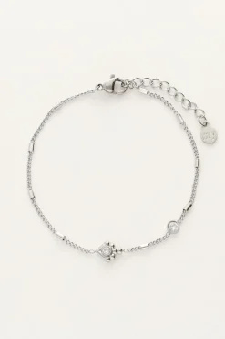 My Jewellery Bracelet Minimaliste Avec Tubes Et Strass Clearance