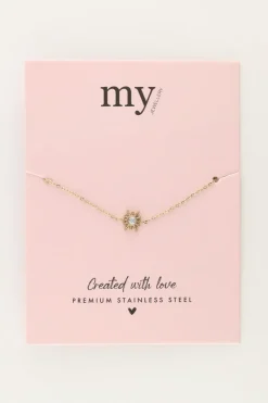 My Jewellery Bracelet Minimaliste Avec Soleil Et Strass Hot