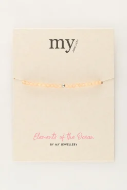 My Jewellery Bracelet Océan Avec Petites Perles Orange Discount