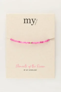 My Jewellery Bracelet Océan Avec Petites Perles Rose Hot