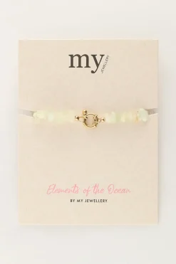 My Jewellery Bracelet Océan Avec Pierres Vert Menthe Fashion