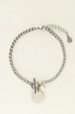 My Jewellery Bracelet Pendentif Perle & Médaillon Clearance