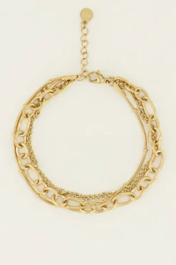 My Jewellery Bracelet 3 rangs Avec Billes Clearance