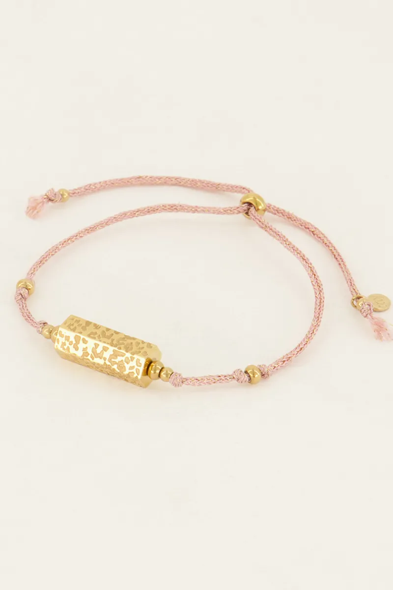 My Jewellery Bracelet Rose Souvenir Avec Charm à Imprimé Léopard New