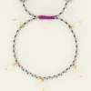 My Jewellery Bracelet Souvenir Tressé Bleu Avec Perles Hot