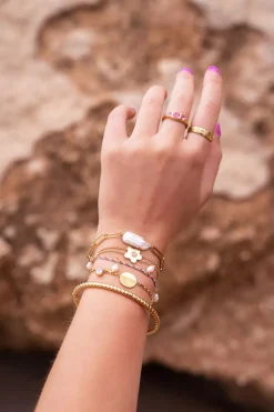 My Jewellery Bracelet Souvenir Tressé Multicolore Avec Perles Hot