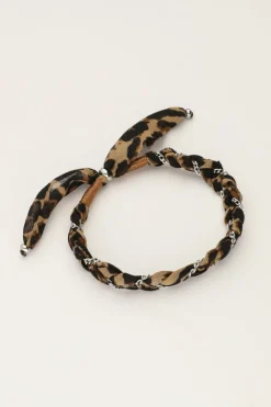 My Jewellery Bracelet Tressé Avec Imprimé Léopard New