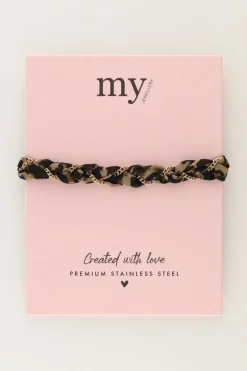 My Jewellery Bracelet Tressé Avec Imprimé Léopard New