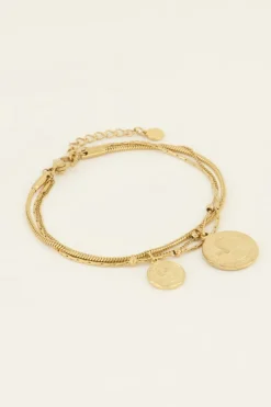 My Jewellery Bracelet Trois Chaînes à Médaillon Clearance