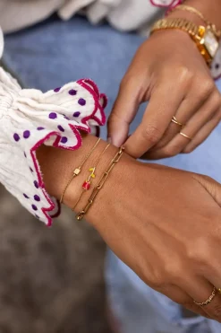 My Jewellery Bracelet Vintage Avec Rose Colorée Sale