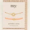 My Jewellery Bracelets Duo Mère-enfant Orange Fashion