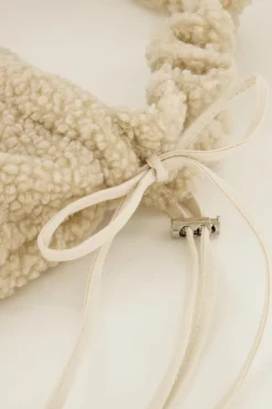 My Jewellery Cabas Teddy Beige Avec Bandoulière à Volants Clearance