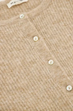 My Jewellery Cardigan Beige Avec Boutons Marron/Beige Sale