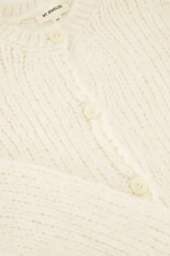 My Jewellery Cardigan En Maille épaisse Avec Boutons Blanc Discount