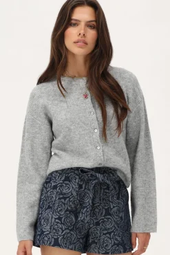 My Jewellery Cardigan Avec Boutons Gris Outlet