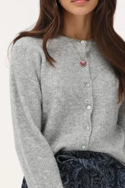 My Jewellery Cardigan Avec Boutons Gris Outlet