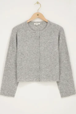 My Jewellery Cardigan Avec Boutons Gris Outlet