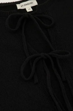 My Jewellery Cardigan Avec Nœuds Noir Online