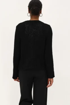 My Jewellery Cardigan En Maille épaisse Avec Lurex Noir Sale