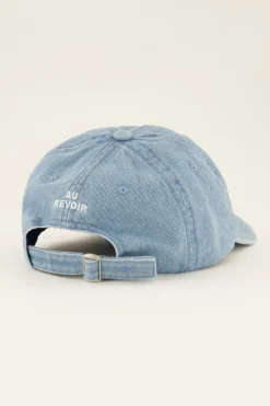 My Jewellery Casquette En Jean “Au Revoir