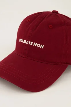 My Jewellery Casquette Rouge "Oui Mais Non" Rouge/Rouge foncé Best