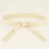 My Jewellery Ceinture Beige à Boutons Et Pompons Clearance