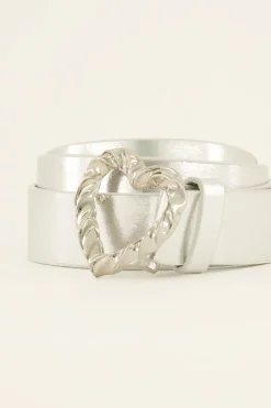 My Jewellery Ceinture Boucle Coeur Argenté Torsadé Fashion