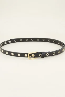 My Jewellery Ceinture En Cuir Avec œillets Dorés Sale