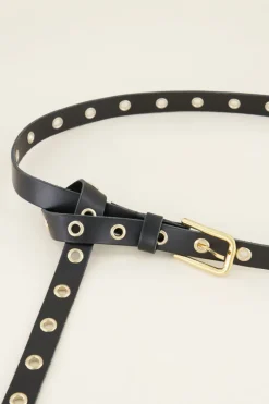 My Jewellery Ceinture En Cuir Avec œillets Dorés Sale