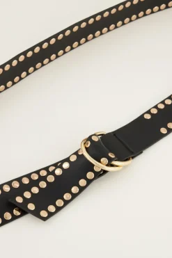 My Jewellery Ceinture Large Avec Clous Dorés Doré/Noir Online