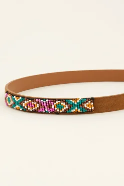 My Jewellery Ceinture Marron Avec Boucle Argentée Outlet