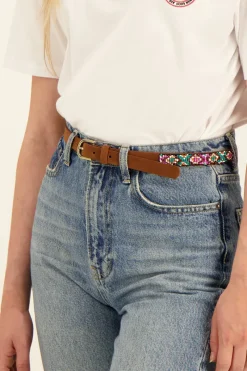 My Jewellery Ceinture Marron Avec Boucle Dorée Best