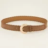 My Jewellery Ceinture Tressée En Simili Cuir Marron Online
