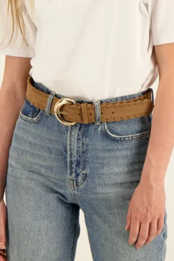 My Jewellery Ceinture Tressée En Simili Cuir Marron Online