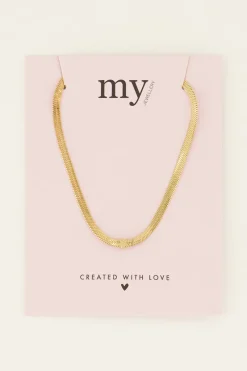 My Jewellery Chaîne à Maillon Plat Et étoile Fashion