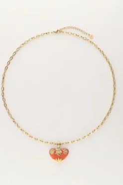 My Jewellery Chaîne à Maillons Art Avec Cœur Vintage Orange Discount