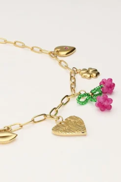 My Jewellery Chaîne à Maillons Avec Divers Charms Online