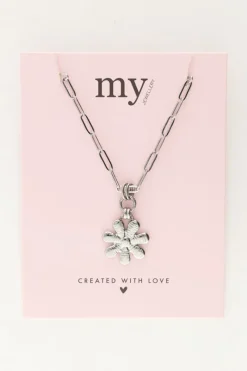 My Jewellery Chaîne à Maillons Avec Grande Fleur Outlet