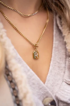 My Jewellery Chaîne à Maillons Avec Initiale En Zirconium Hot