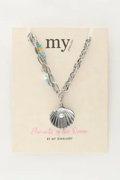 My Jewellery Chaîne à Maillons Océan Avec Coquillage Et Perles Multicolores Clearance