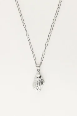 My Jewellery Chaîne à Maillons Océan Avec Coquillage Tourelle Et Perle Discount