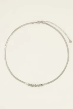 My Jewellery Chaîne à Maillons Plats Avec Texte 