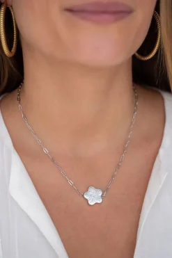 My Jewellery Chaîne Art Avec Fleur Discount