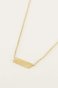 My Jewellery Chaîne Avec Plaque Amour Fashion