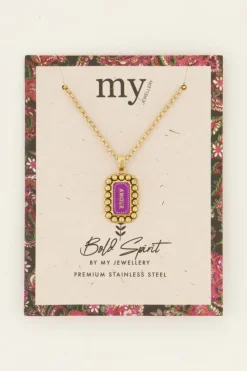 My Jewellery Chaîne Bold Spirit Pendentif « Amour » Rose Fashion