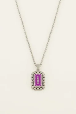 My Jewellery Chaîne Bold Spirit Pendentif « Amour » Rose Fashion