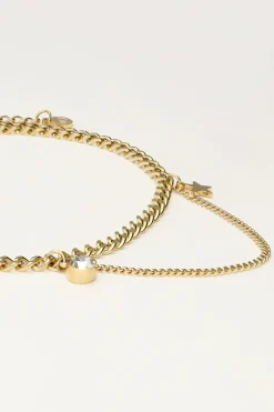 My Jewellery Chaîne De Cheville à Maillons Avec Strass Et étoile Best