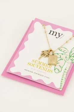 My Jewellery Chaîne Souvenir Avec Billes Et Pendentifs Discount