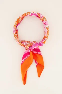 My Jewellery Écharpe Orange Fleurie Hot