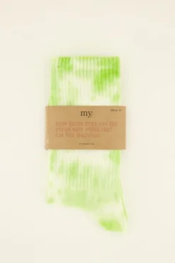 My Jewellery Chaussettes Vertes Délavées New